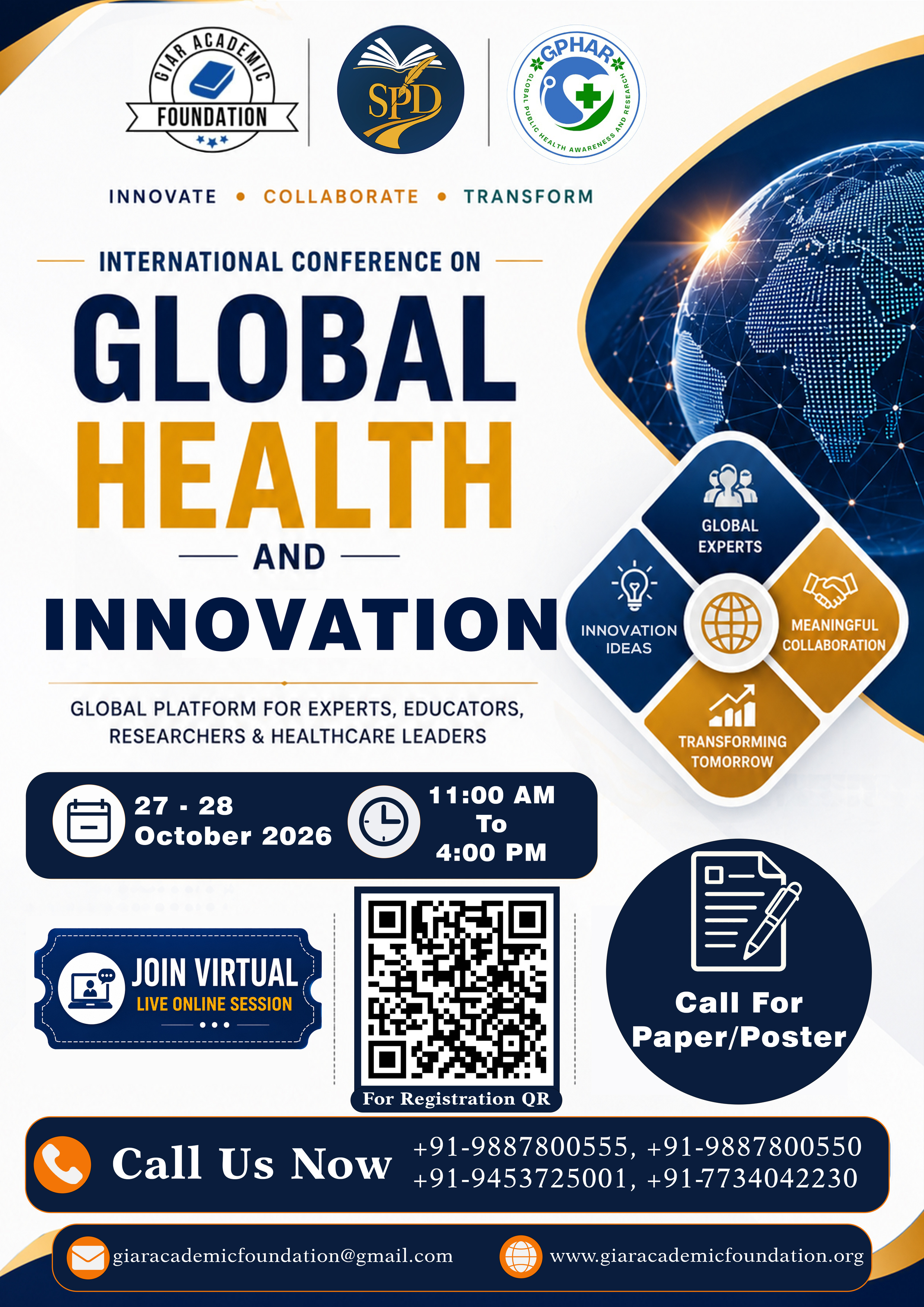 Official ICGHI 2026 brochure cover